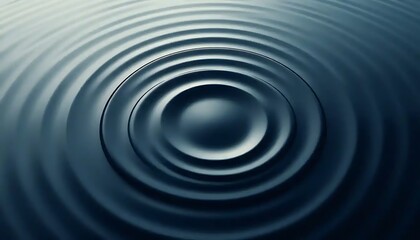 Concentric Circles Ripple Effect Water Surface