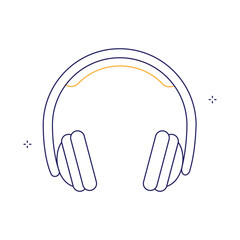 Portable Headphone Earphone Headset Vector Symbol Icon Design