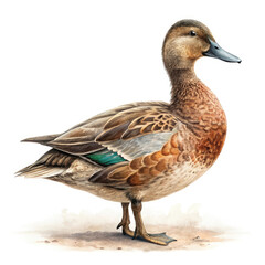 duck isolated on white