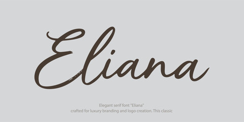 Elegant serif font 
