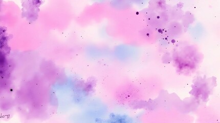 Obraz premium An abstract watercolor painting in vibrant shades of blue, pink, and purple, creating a dreamy and ethereal effect
