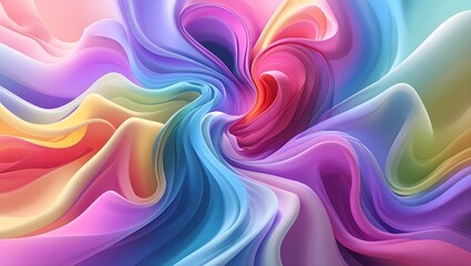 Obraz premium Vibrant ombreinspired gradients with soft