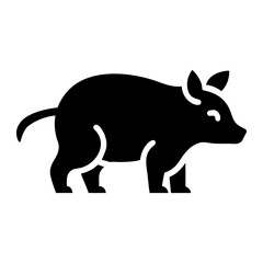 pig silhouette icon vector design