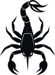scorpion silhouette graphic vector illustration