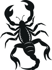 scorpion silhouette graphic vector illustration