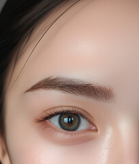 眉毛のクローズアップ