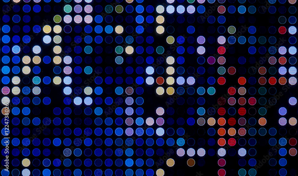 Aufkleber detailed macro photography of lcd monitor showing intricate pixels and patterns
