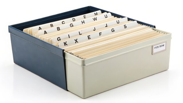 Index Card File Box