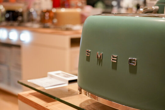 paris france , 01 01 2025 : kitchenware brand :SMEG