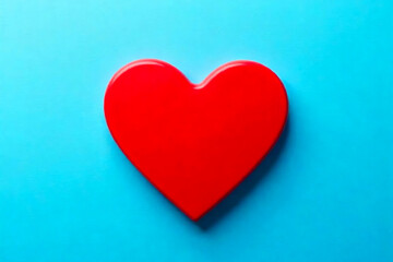 Obraz premium red heart on wooden background