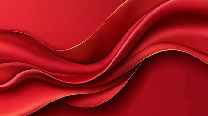 Obraz premium Elegant Red Drapery Abstract Design Background