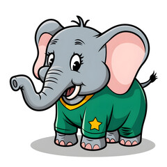 Fototapeta premium elephant with a sign