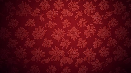 Elegant Red Floral Pattern Background Design (4)