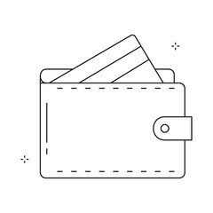 Classic Wallet for Everyday Use Vector Icon Design