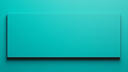 Obraz premium Teal Rectangular Shape Against Teal Background