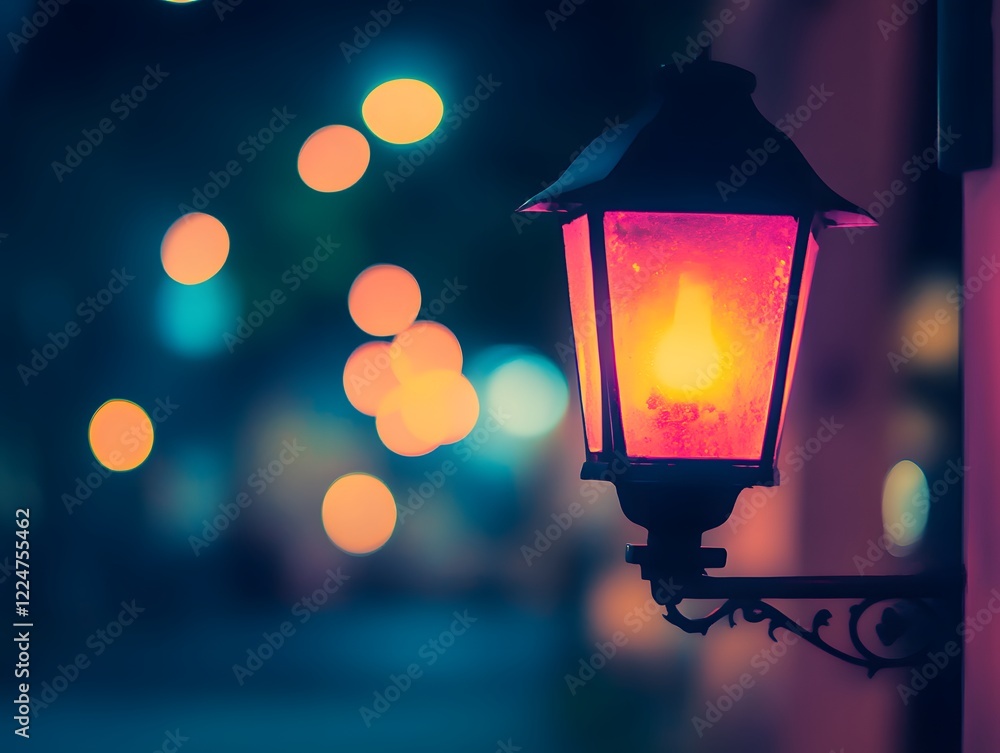 Canvas Prints street lamp in the night