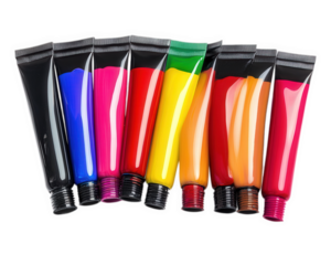 set of acrylic paints in tubes featuring bold and vivid colors, perfect for artists and creative projects. These vibrant hues inspire creativity and artistic expression