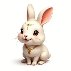 Obraz premium An isometric depiction of a rabbit icon
