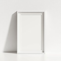 Rectangular photo frame mockup 