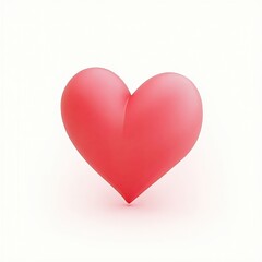 An isometric depiction of pink heart icon