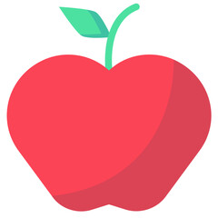 apple vector flat icon