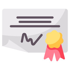 diploma vector flat icon