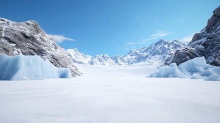 Snowy Mountain Landscape