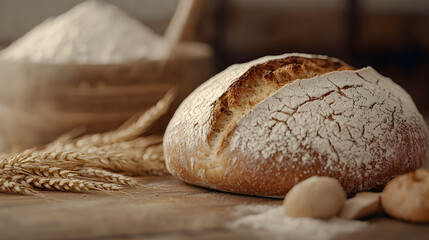 Delicious Gluten-Free Breads on Wooden Surface