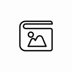 Gallery image photo icon vector sign
