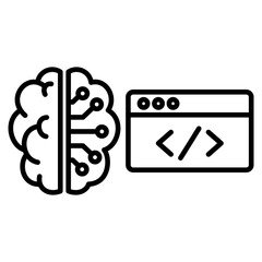 AI programming icon