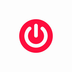 Power button switch icon vector sign