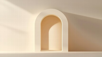 Minimalist paper cut design open door symbolizing opportunity