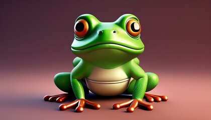 Obraz premium Niedlicher Frosch