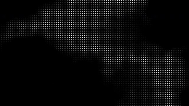 Abstract halftone motion background. Moving dots seamless loop