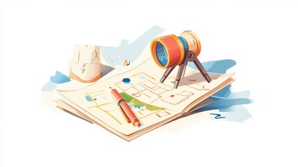 Planning Icon Element For Design