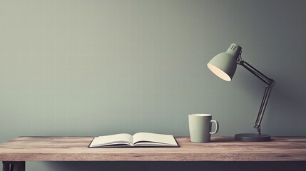 Calm and minimal workspace design for productive focus