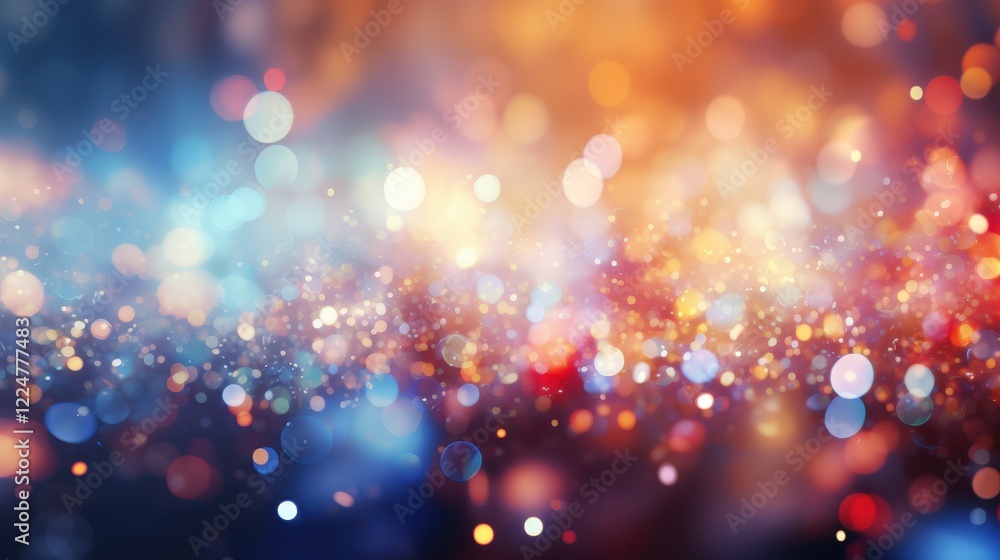 Aufkleber colorful bokeh light effect background for creative projects, perfect for design, arts, and abstract