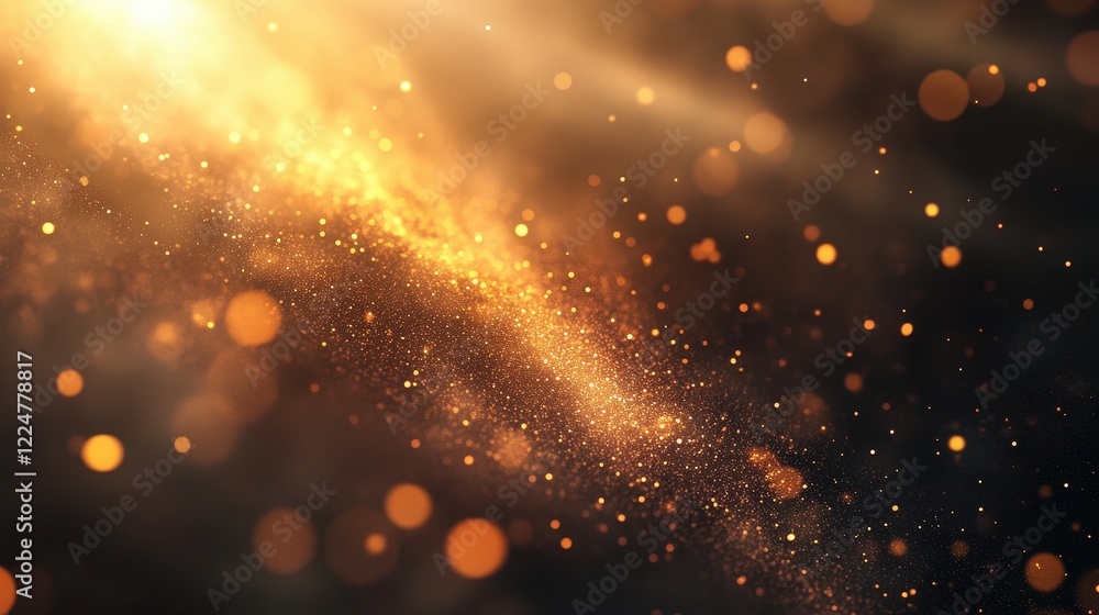 Poster vibrant and mesmerizing light effect with colorful bokeh elements creating a dreamy background for c