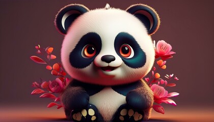 Fototapeta premium Niedlicher Pandabär
