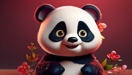 Fototapeta premium Niedlicher Pandabär