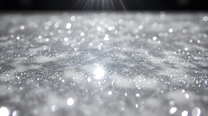 Sparkling Silver Glitter Background Shimmering Lights