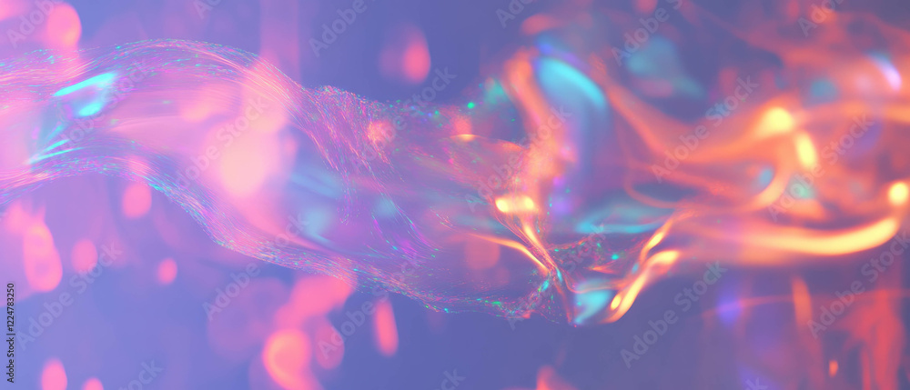 Poster dynamic abstract backdrop featuring vibrant fire sparks and artistic design elements