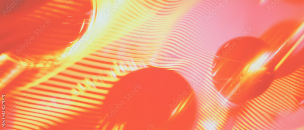 Aufkleber abstract design showcasing colorful shapes and dynamic music waves in a vibrant display