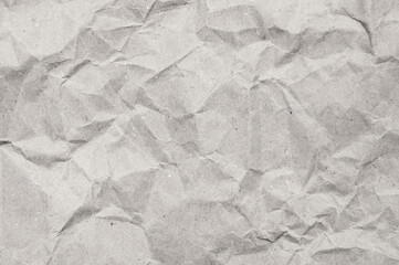 Crumpled kraft paper texture. Grunge texture background.