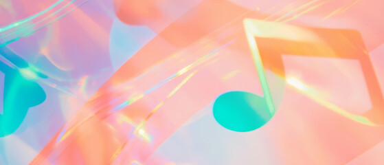 Colorful music spectrum abstract background with space for text and vibrant elements