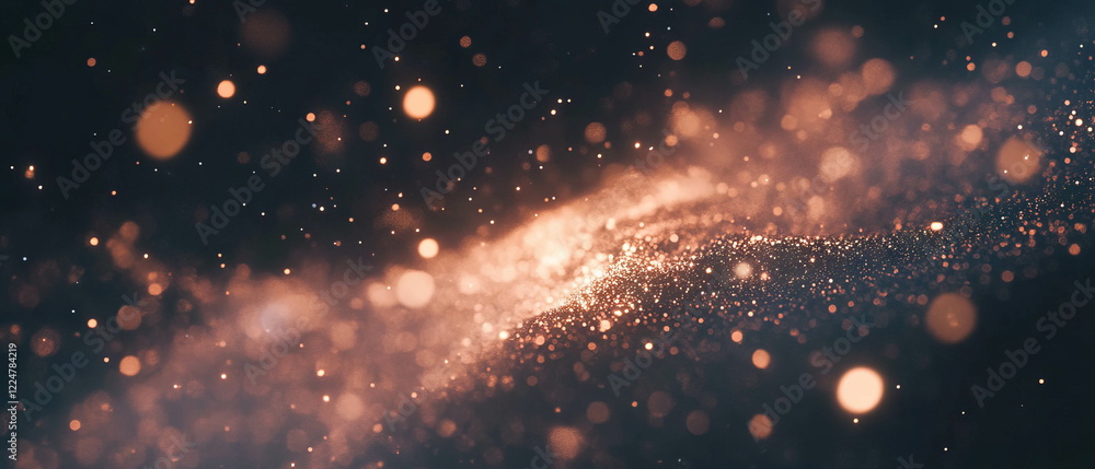 Poster Create stunning visuals with vibrant spark particles against an abstract backdrop