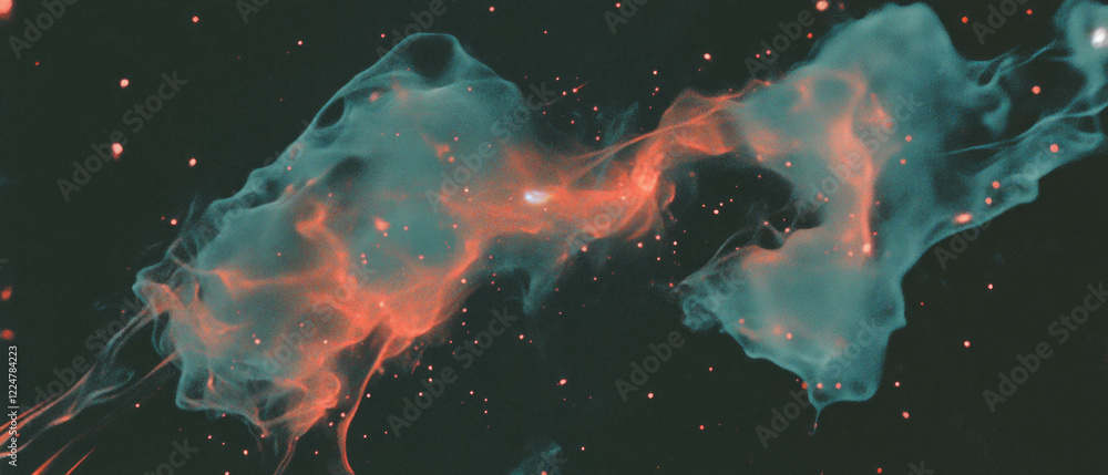 Aufkleber Detailed spark particles create an intricate abstract background for your creative projects