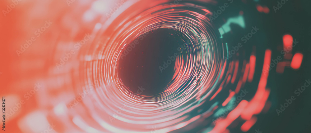 Poster Dynamic audio waves create an immersive abstract background with modern design elements