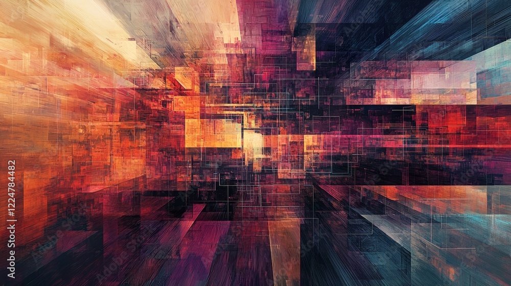 Aufkleber daring abstraction technology's influence on cyberspace communication networks