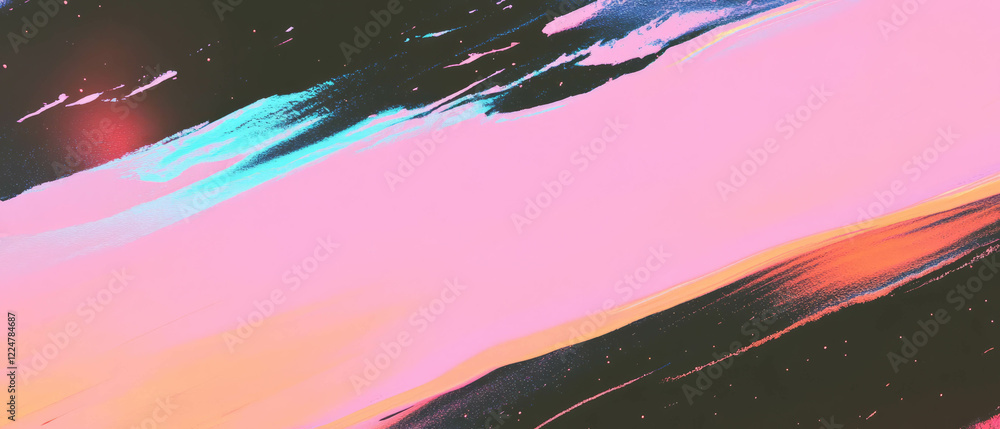 Aufkleber Vibrant abstract background with glitching spark effects and edgy design elements